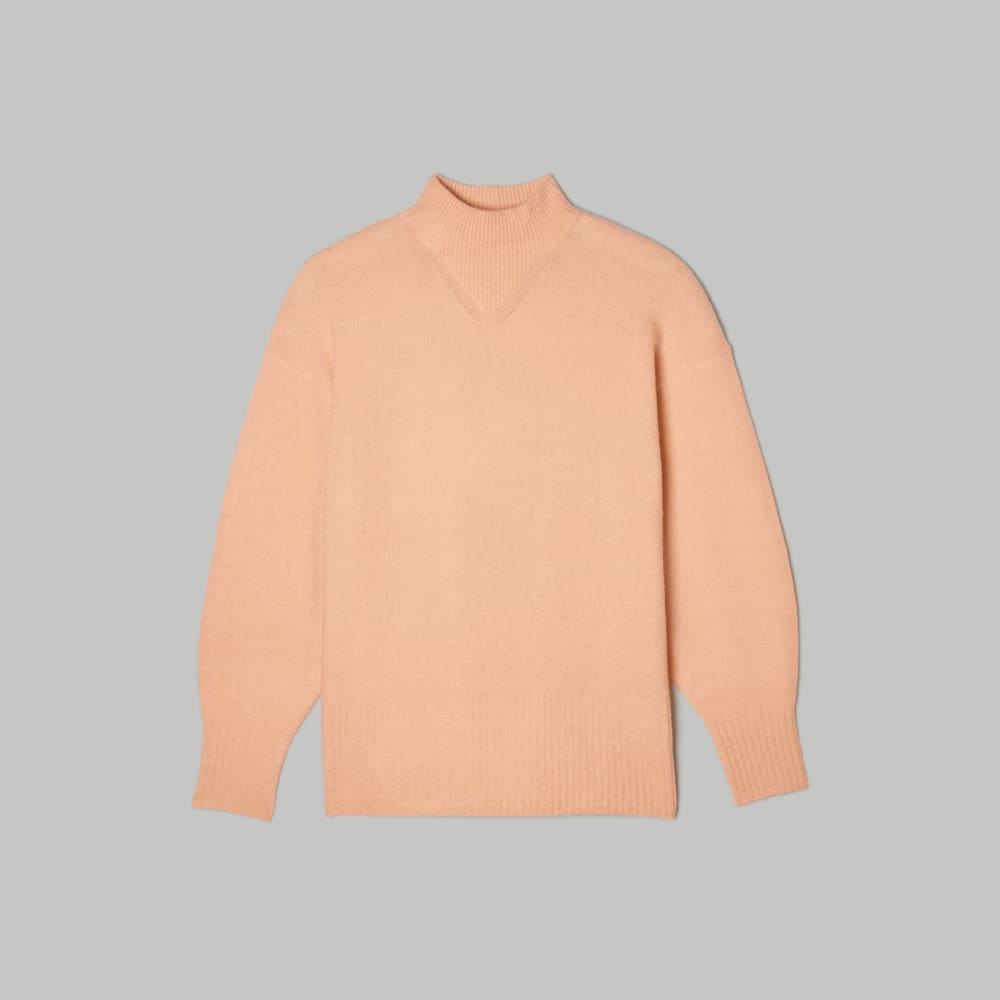 The Cozy-Stretch Pullover in Apricot — alternate view