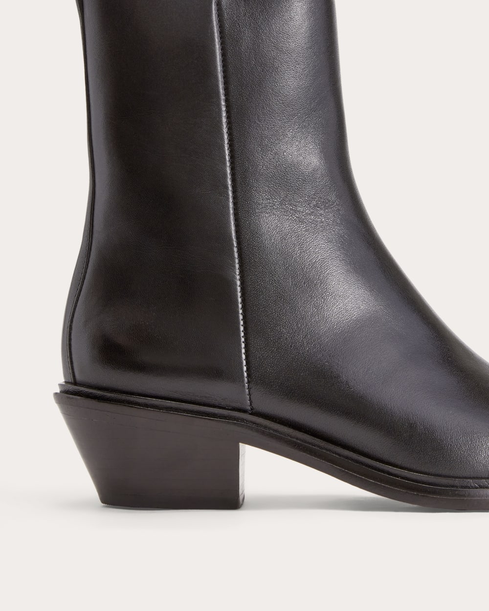 The Havana Boot in Black — detail view