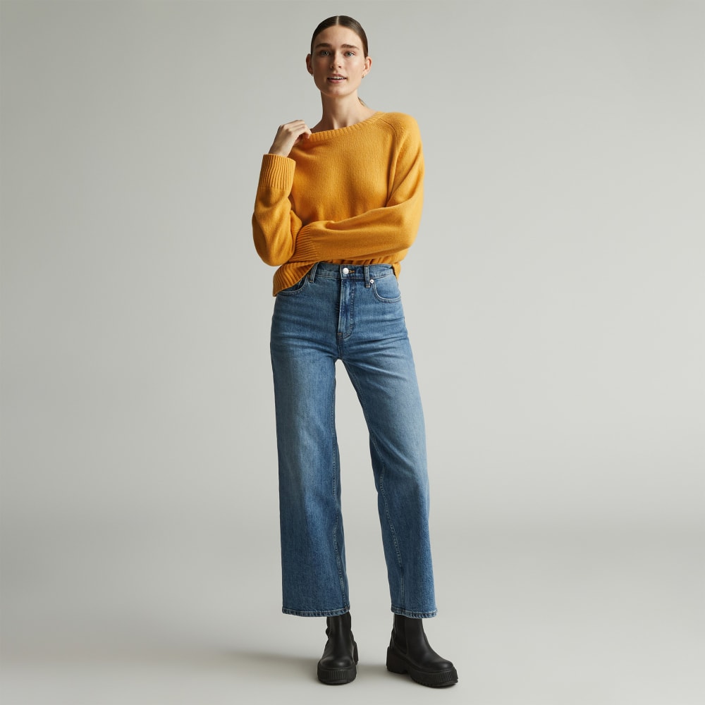 The Way-High® Sailor Jean in Sail Blue — detail view