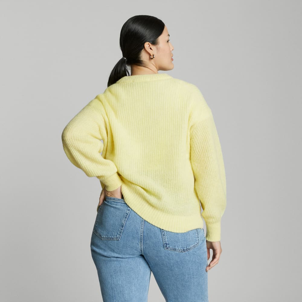 The Cocoon Crew in Alpaca in Lemon — detail view