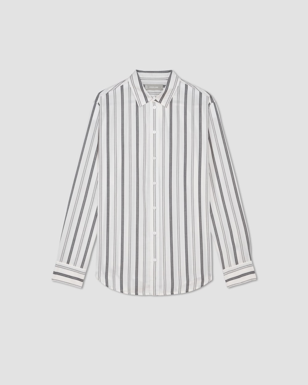 The Must-Have Shirt in Silky Cotton in Bone / Black — alternate view