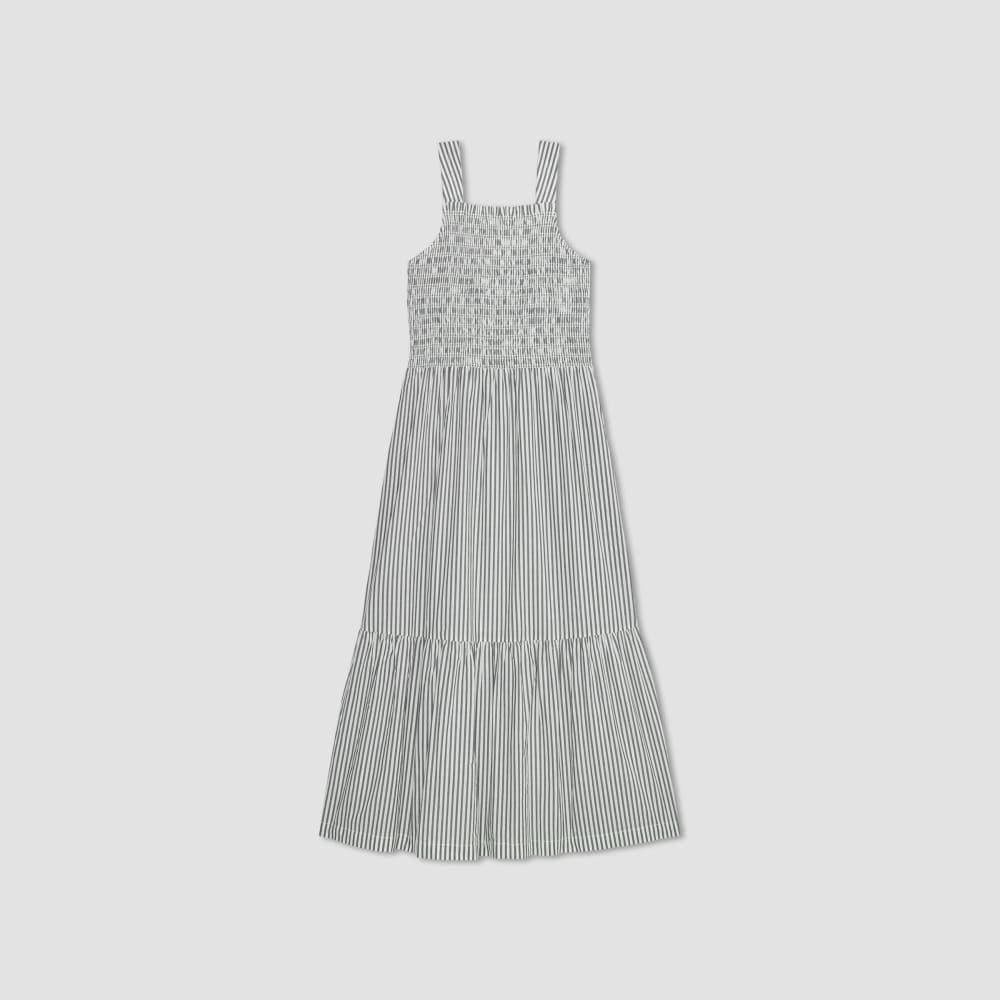 The Smock Dress in Black / Bone — alternate view