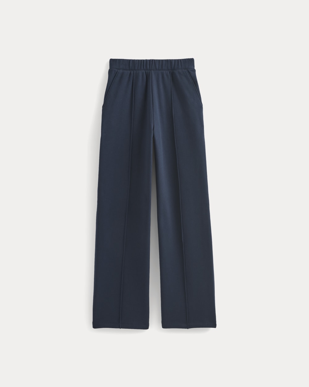 Lightweight Terry Pintuck Sweatpant in Navy — alternate view