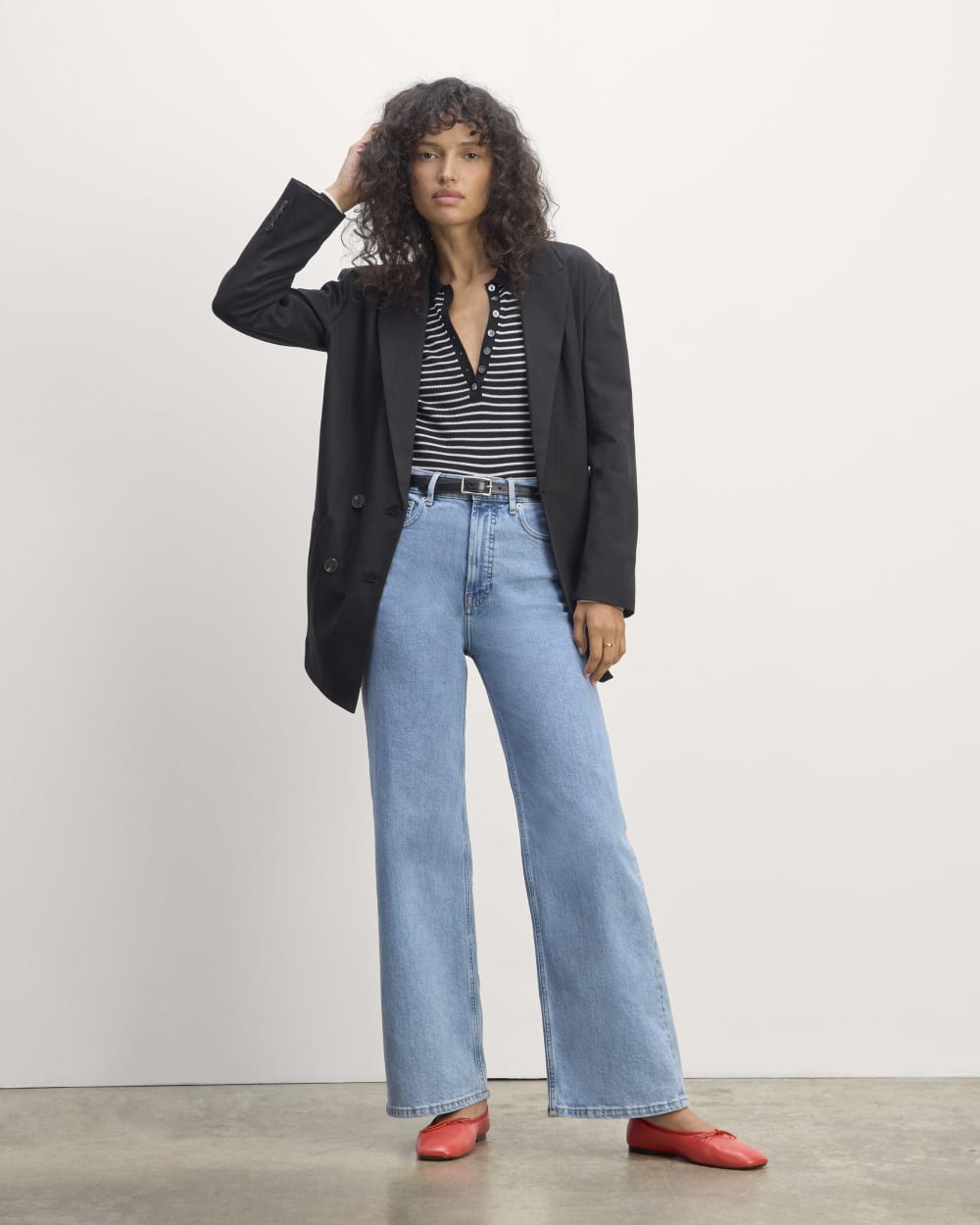The Way-High® Sailor Jean in Shallow Beach — front view