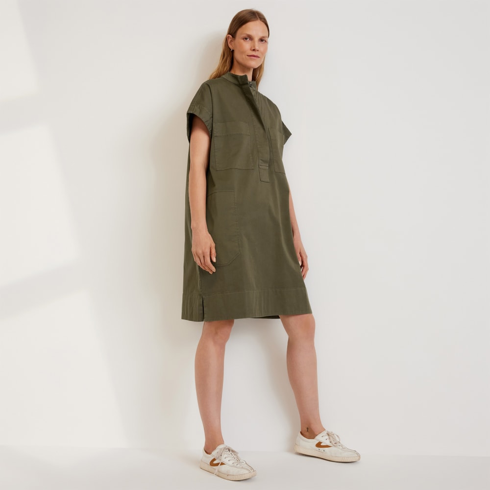The Easy Workwear Dress in Kalamata — front view