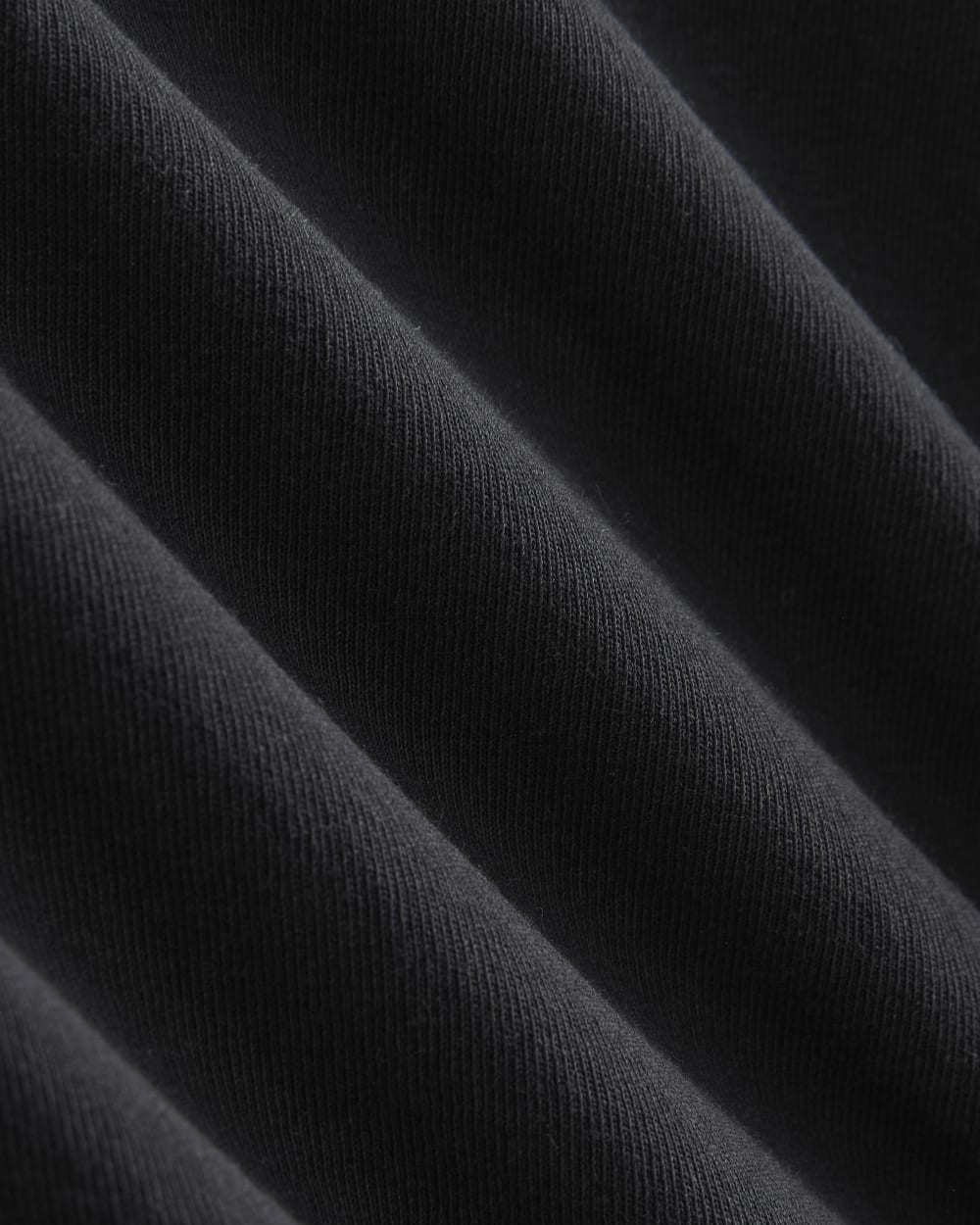 The Premium Weight Cropped Tee in Black — detail view