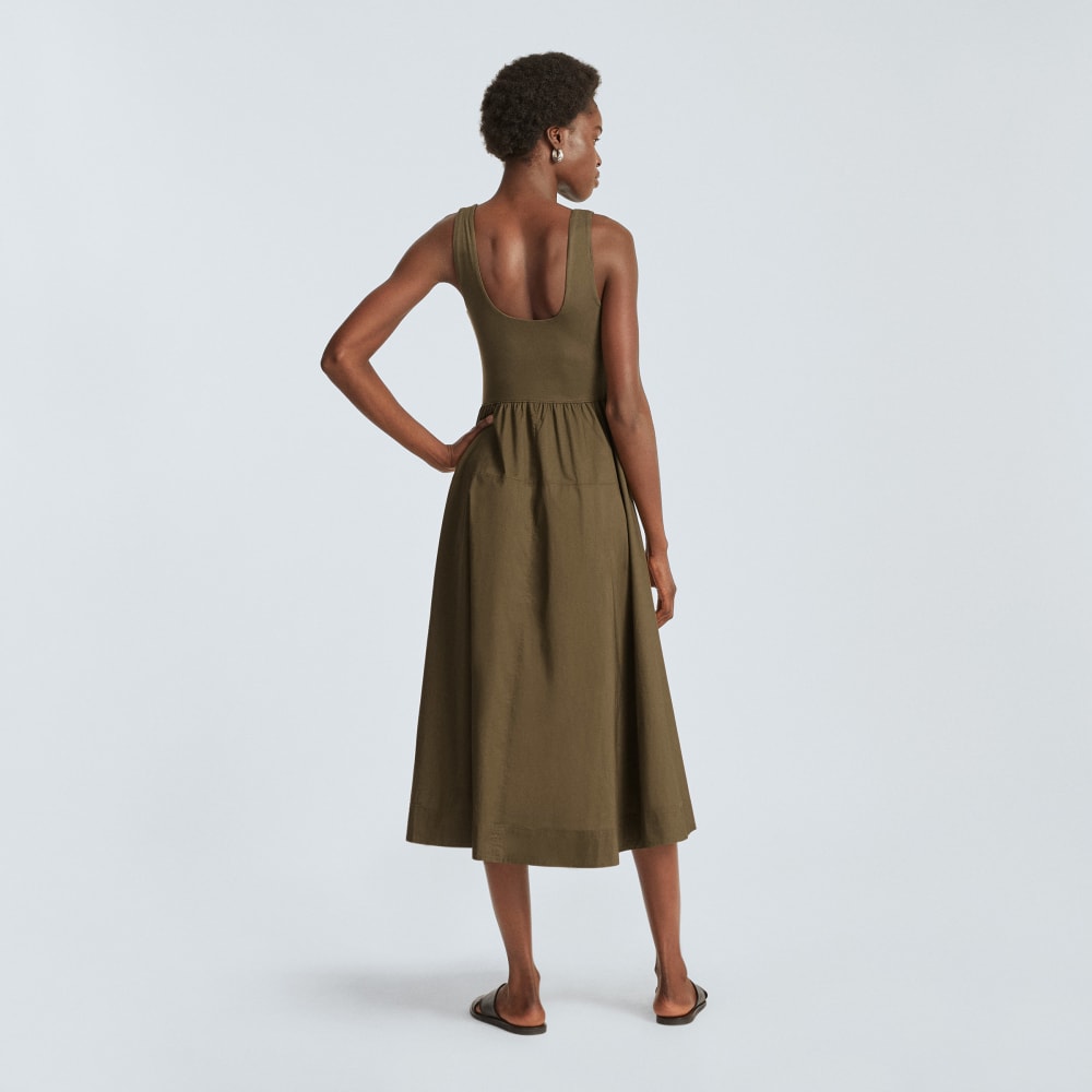 The Riviera Dress in Beech — detail view