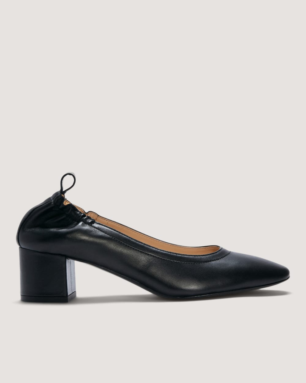 The Day Heel in Narrow Fit in Black — front view