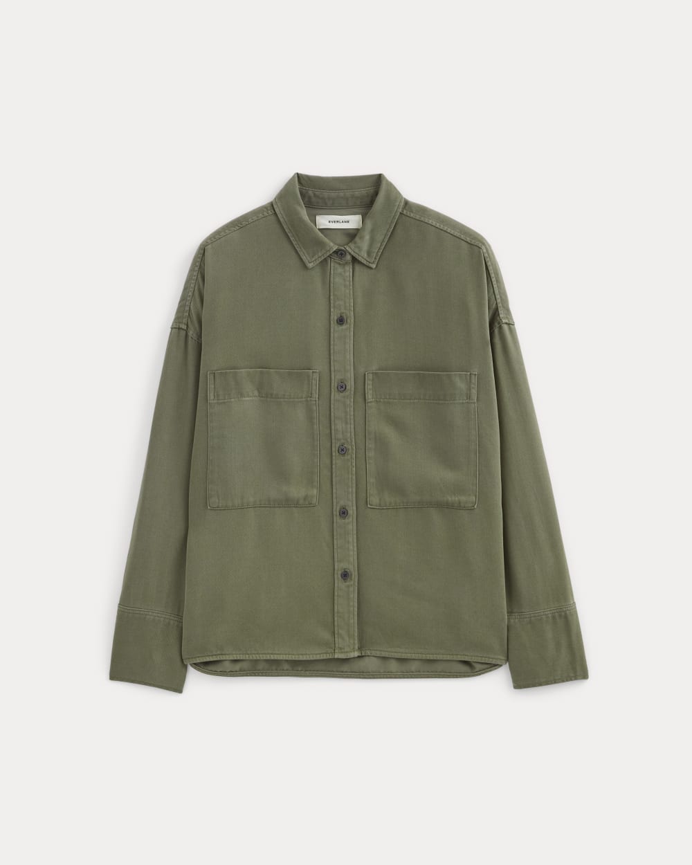 The Boxy Overshirt in Buttersoft in Kalamata — alternate view