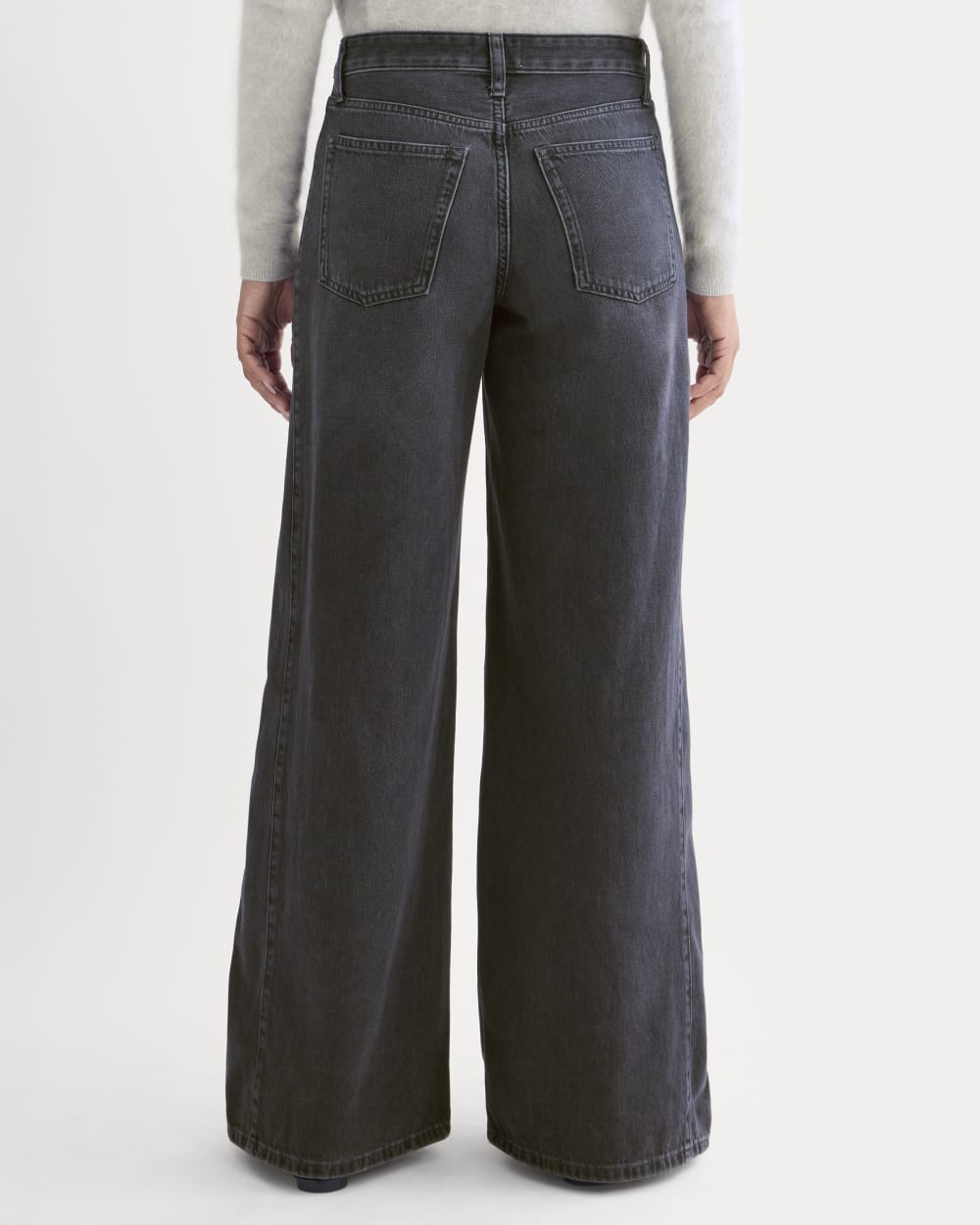 Paneled Ultra Wide-Leg Jean in Twilight — detail view