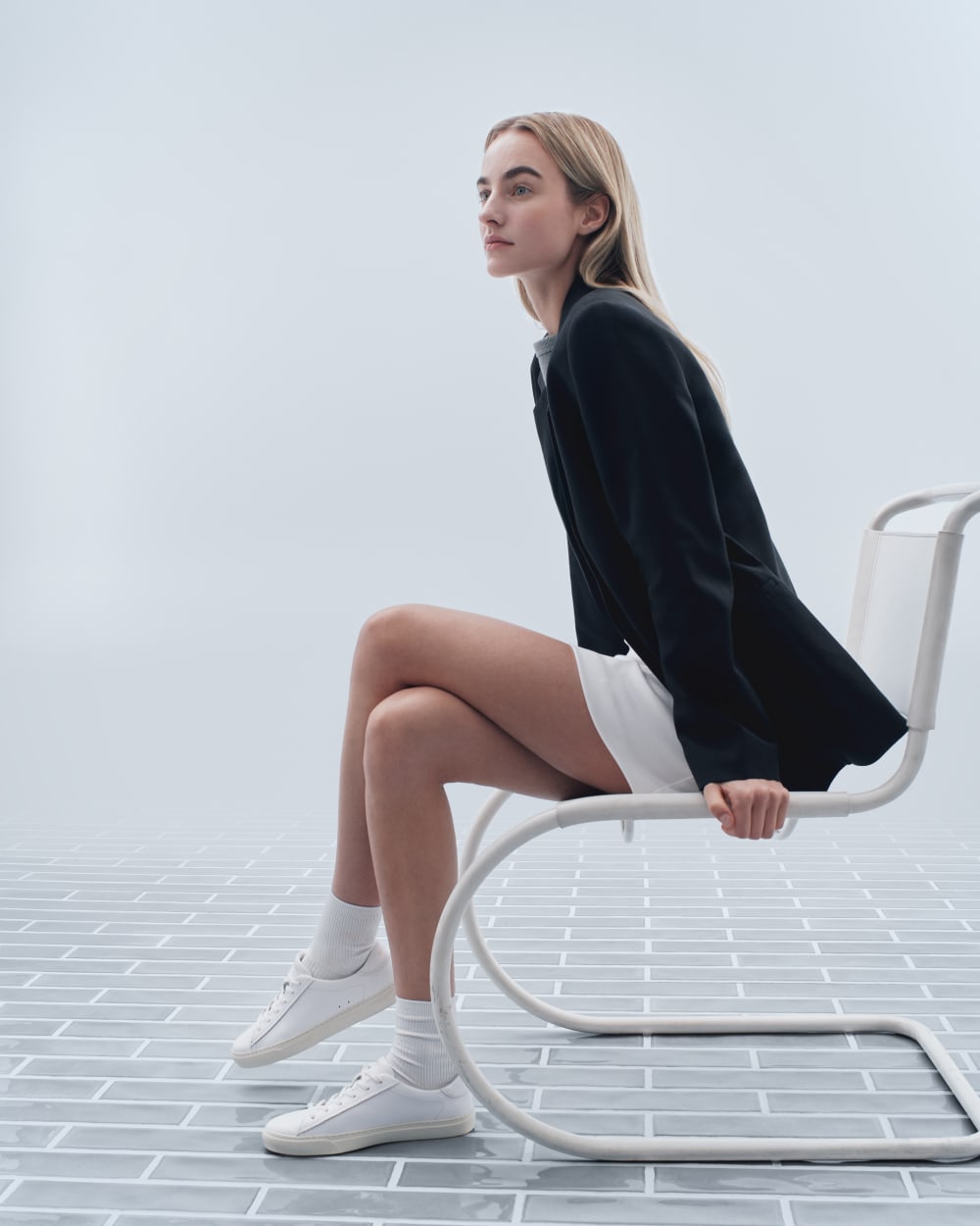 The Day Sneaker in White — detail view
