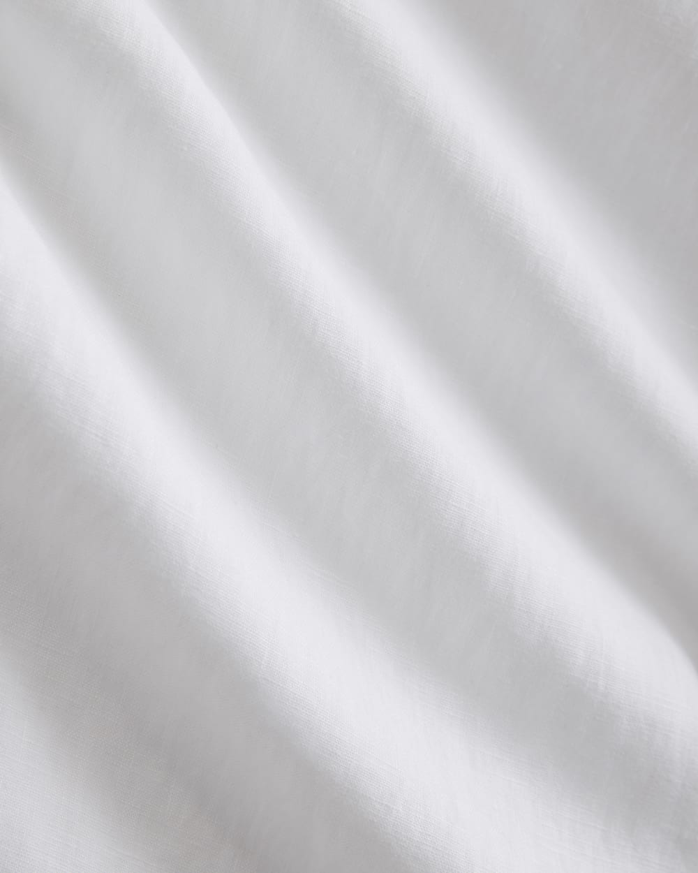 Wide-Leg Drawstring Pant in Linen in White — detail view