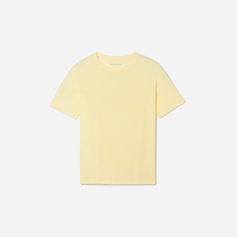 The Air Tee in Pastel Yellow — front view