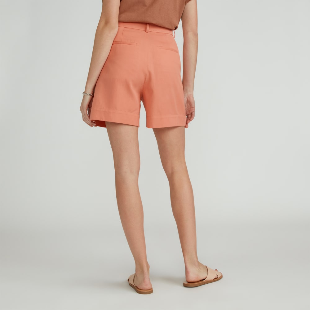 The Draper Short in Buttersmooth in Tawny Pink — detail view