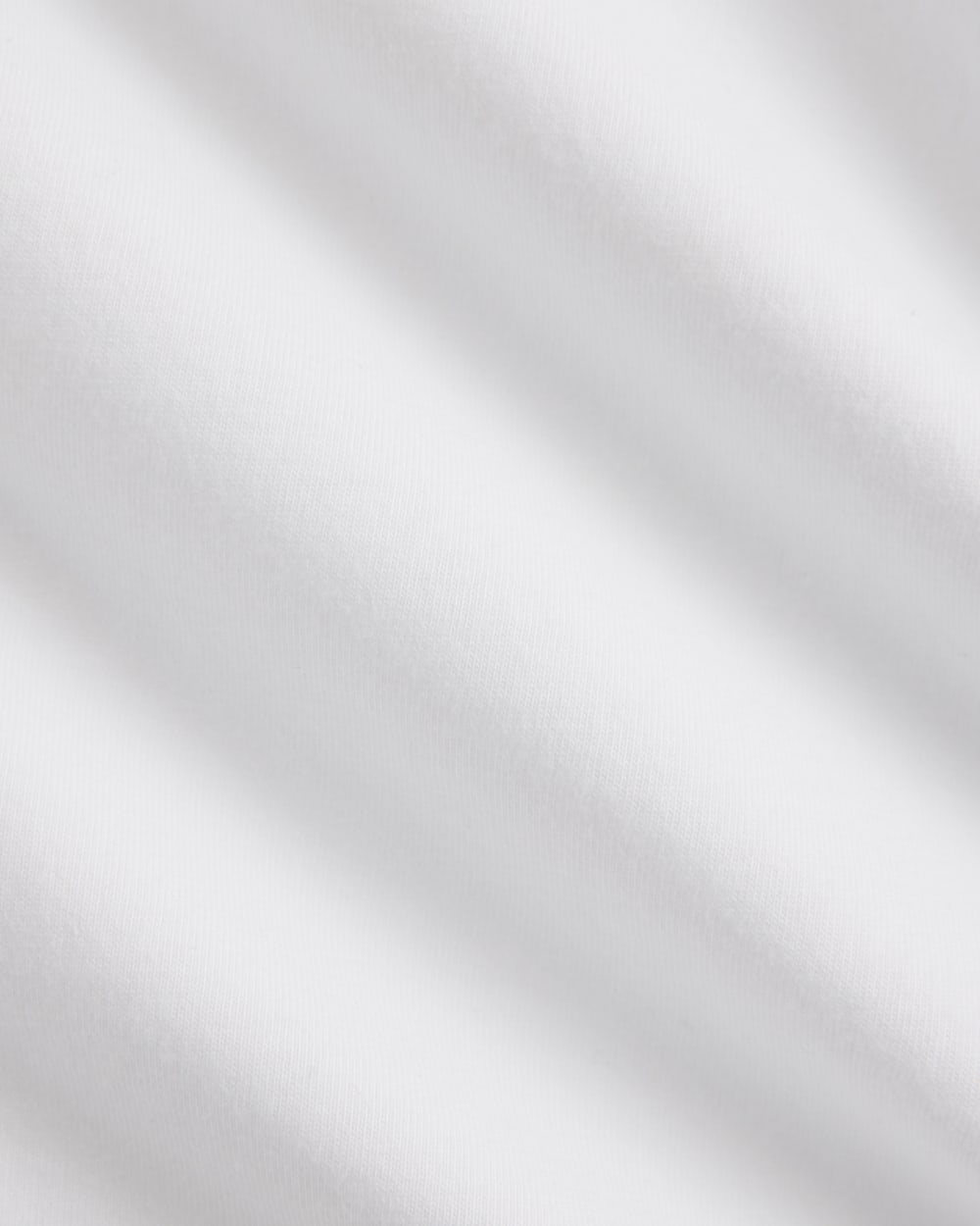 Forever Jersey Cropped Tee in White — detail view