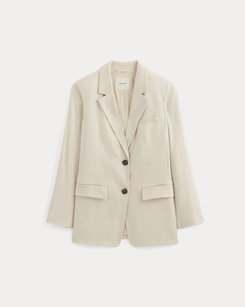 The Oversized Blazer in Stretch Linen in Birch — alternate view