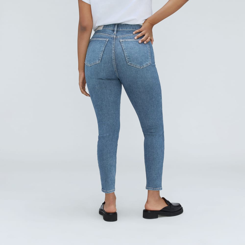 The Way-High® Hourglass Skinny Jean in Faded Blue — detail view