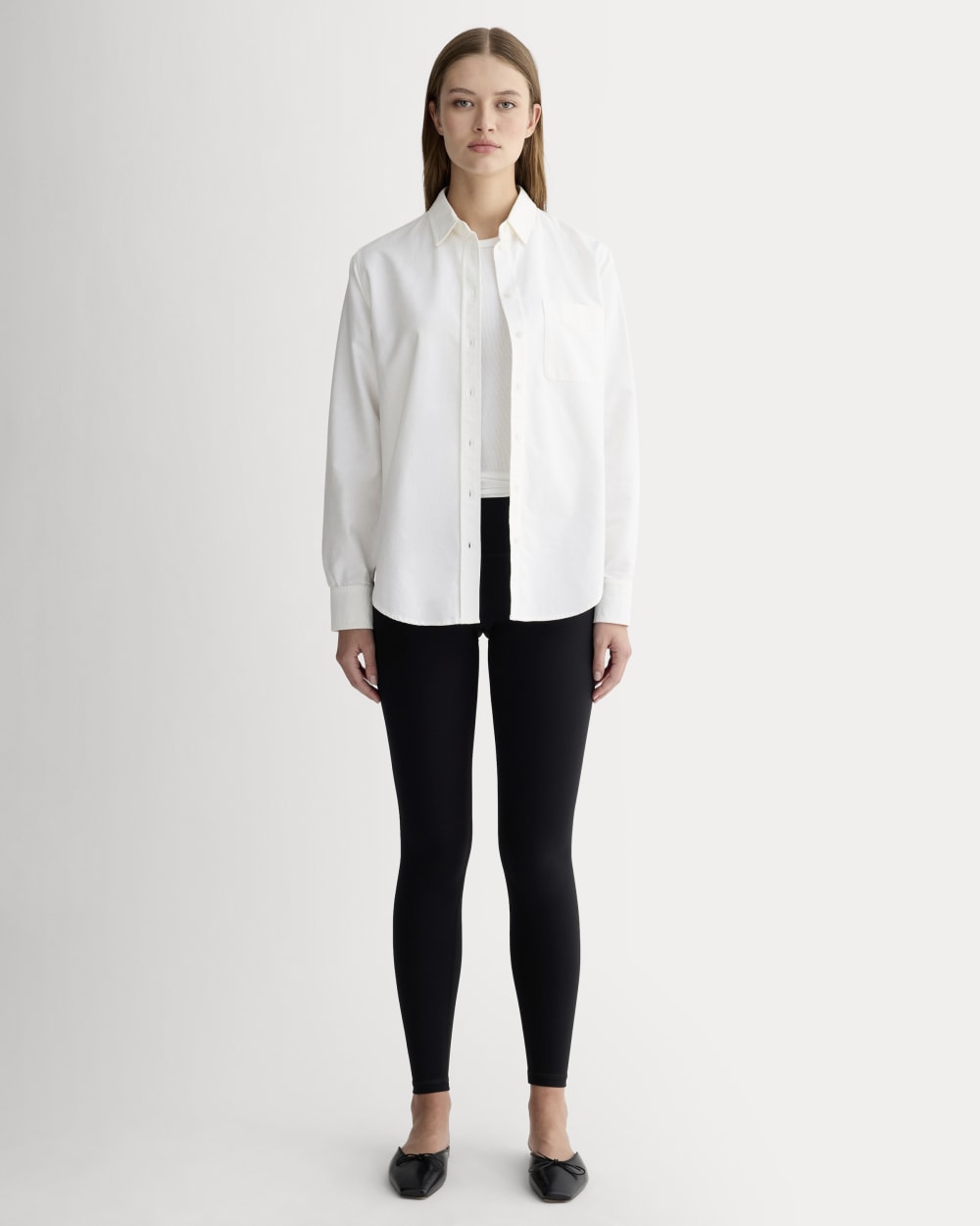 The Must-Have Oxford Shirt in White — detail view