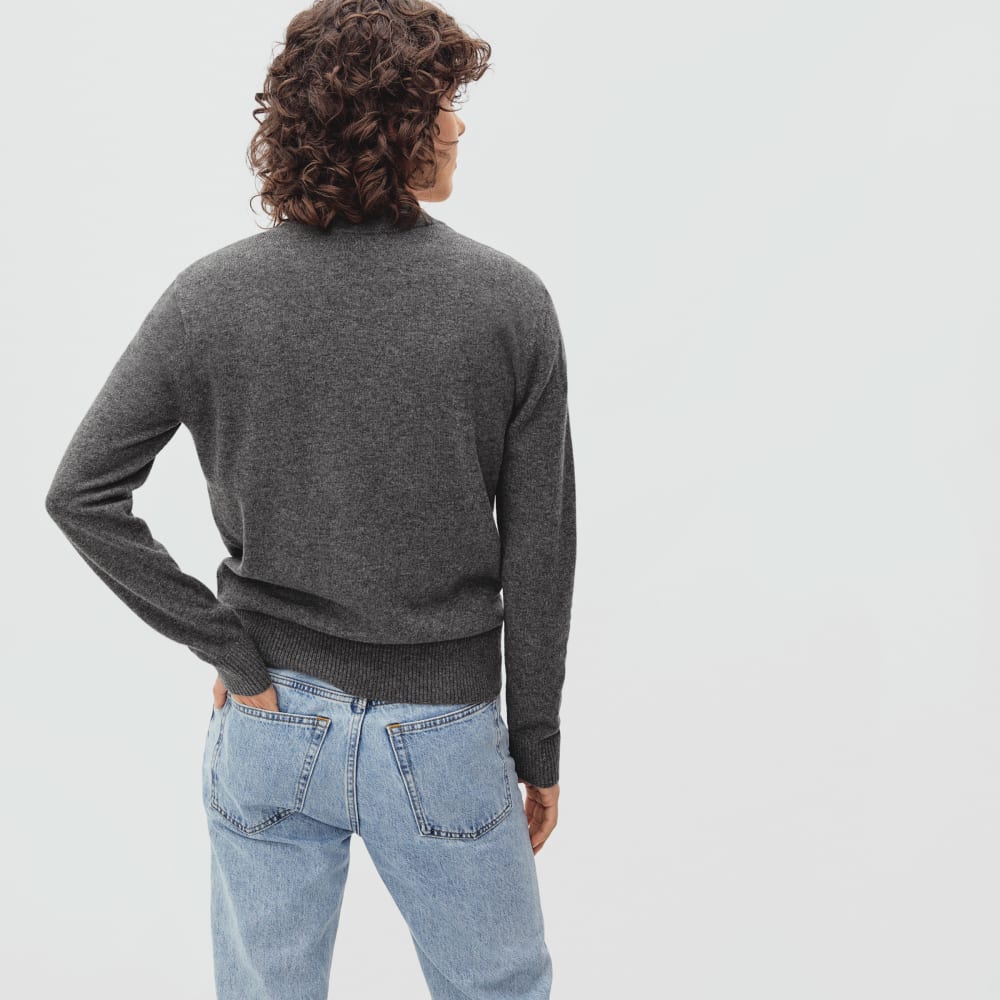 The Cashmere Crew in Charcoal — detail view