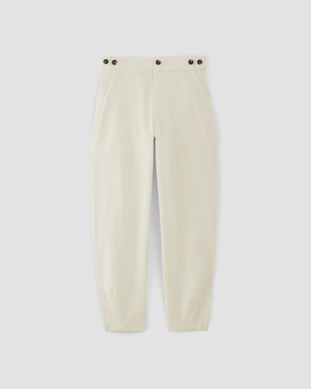 The Barrel Pant in Bone — alternate view