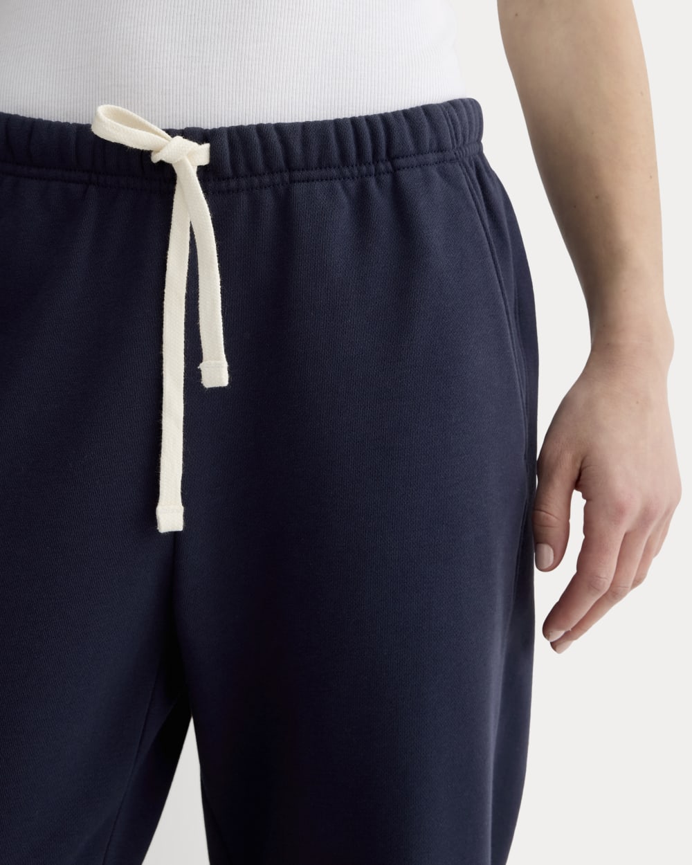 The Off-Duty Jogger in Navy — detail view