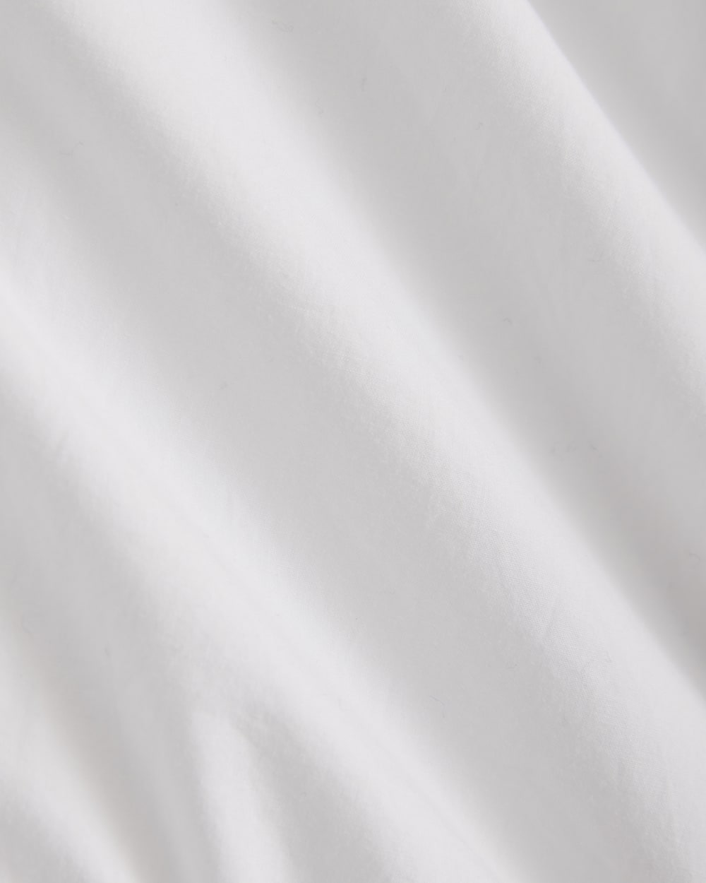 Oversized Cinched Shirt in Ultrasoft Cotton in White — detail view