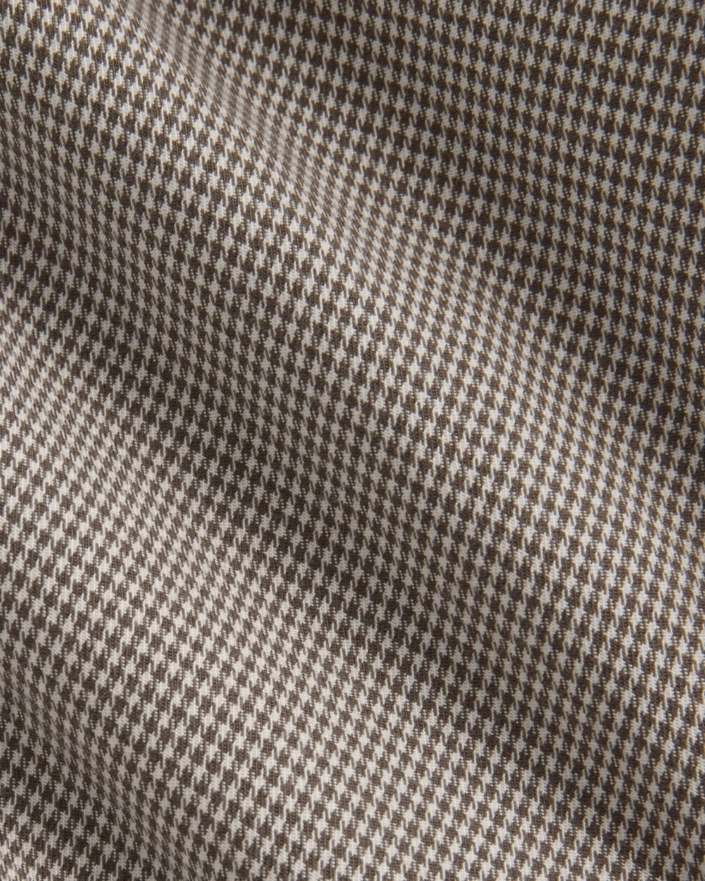 The Oversized Blazer in Buttersmooth in Deep Taupe Mini Gingham — detail view