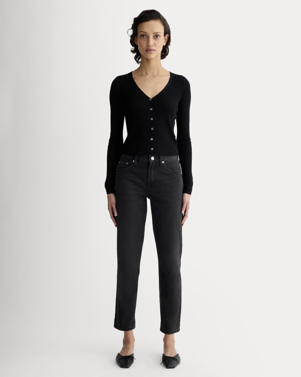 The Super-Soft Relaxed Jean in Stormy — front view