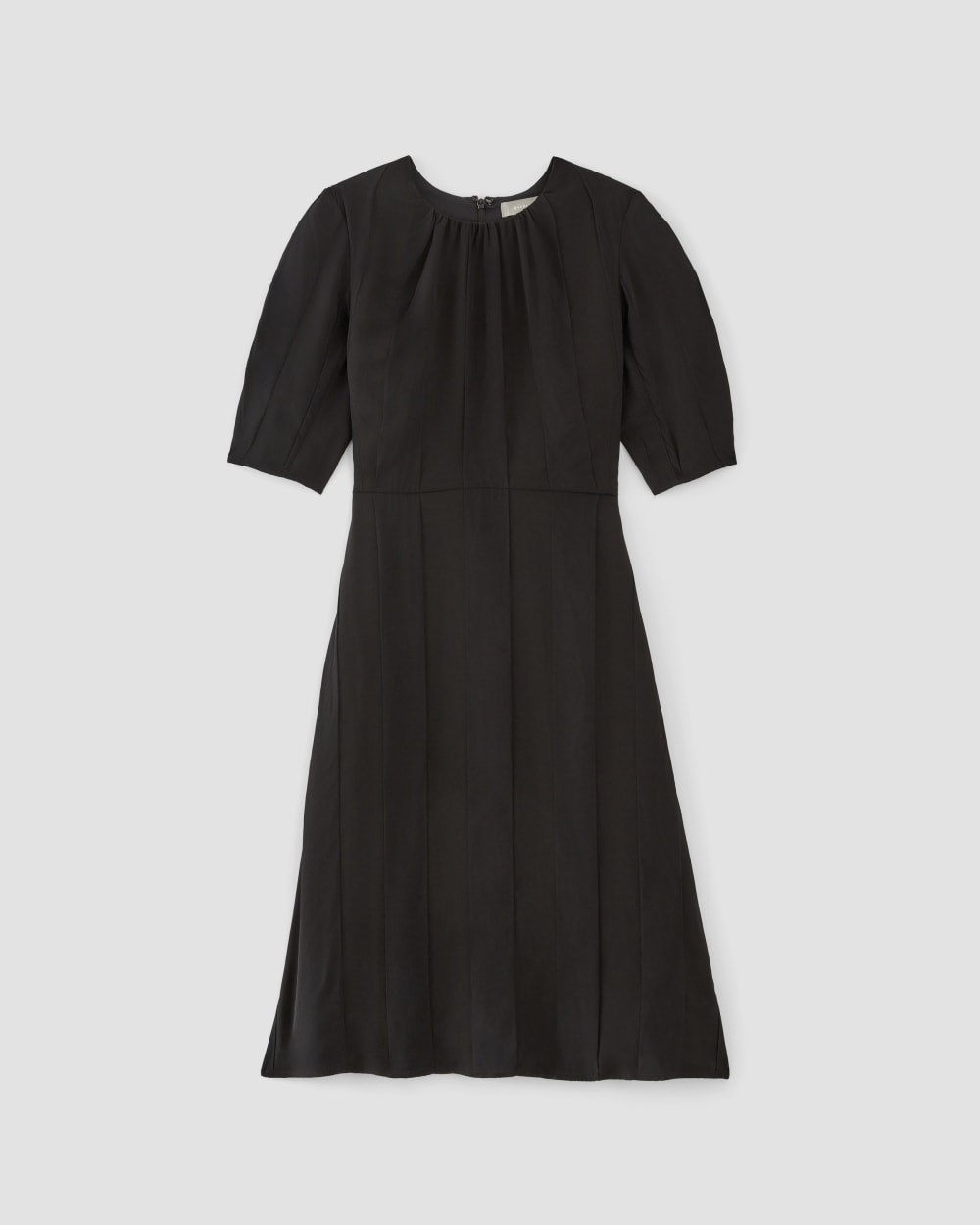 The City Stripe Ruched Dress in Black — alternate view