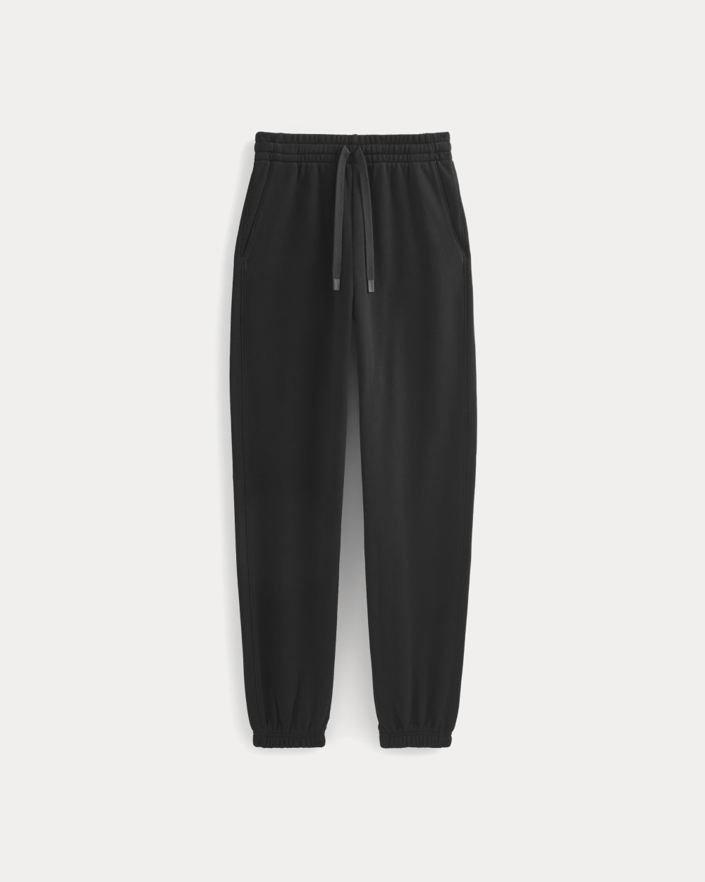 Lightweight Terry Jogger in Black — alternate view