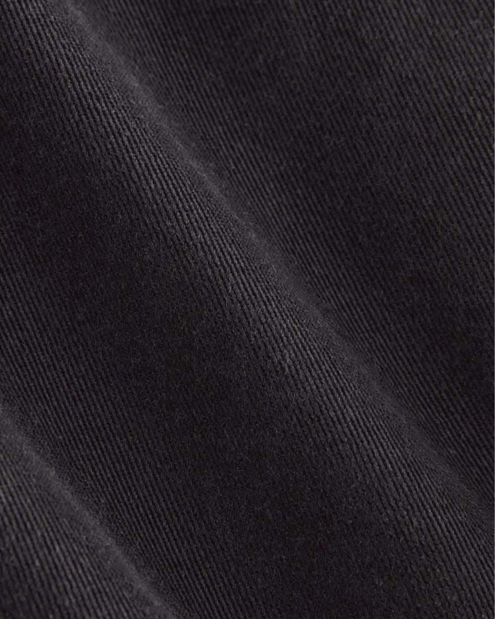 The Boxy Overshirt in Buttersoft in Black — detail view