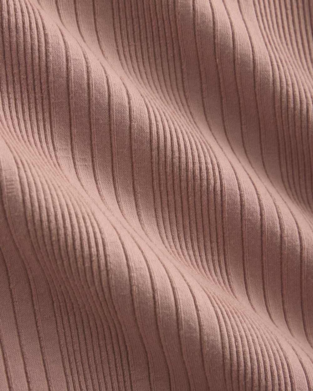 Lounge Rib Cropped Shirt in Ash Rose — detail view