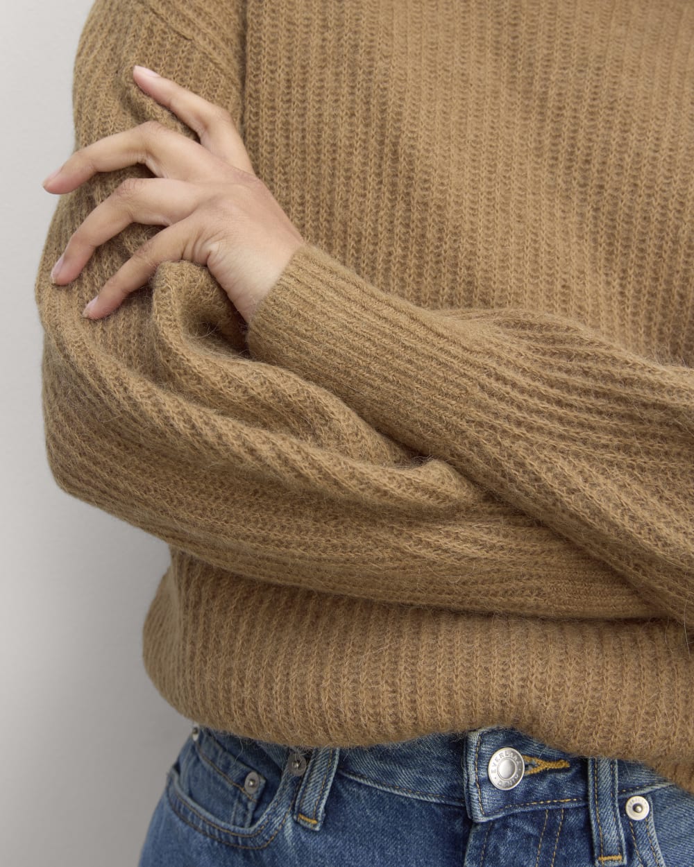 The Cocoon Crew in Alpaca in Tiger's Eye — detail view