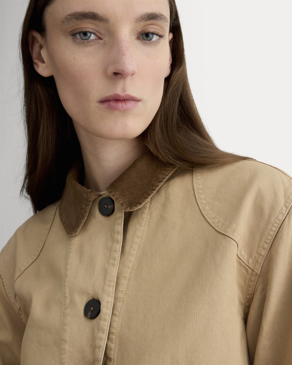 The Barn Jacket in Cornstalk — detail view