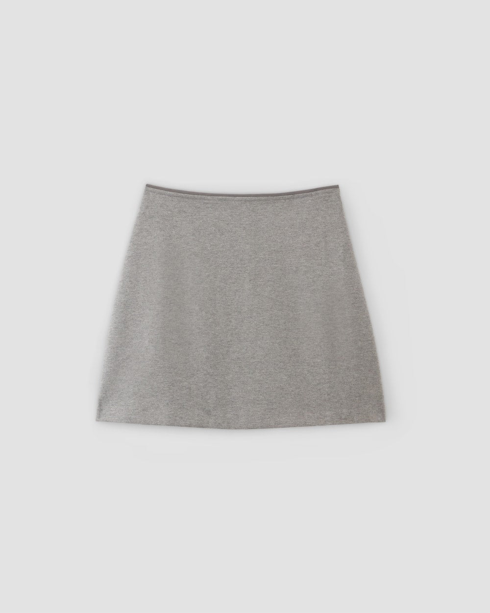 The Dream Mini Skirt in Mid Heather Grey — alternate view