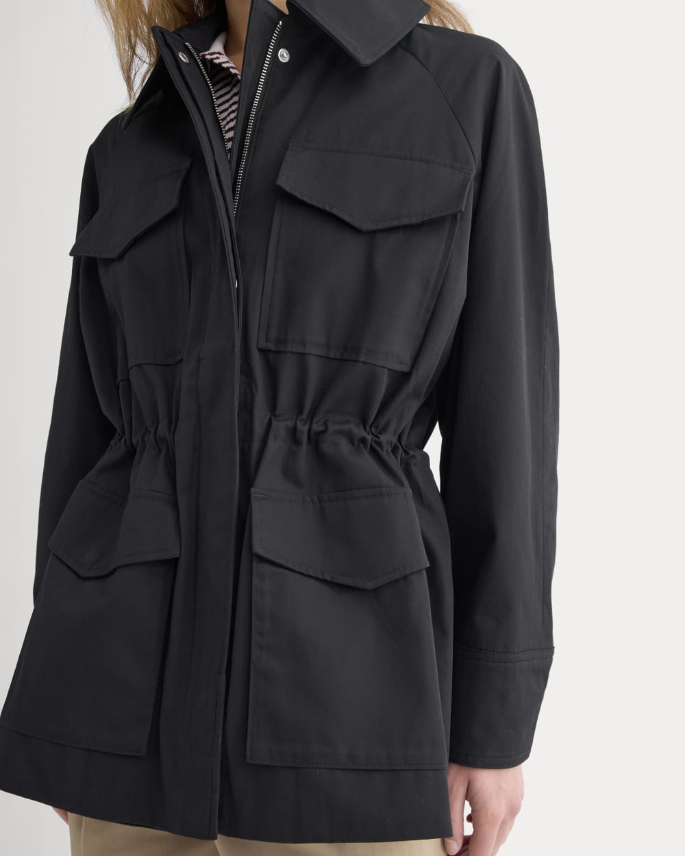Field Jacket in Black — detail view