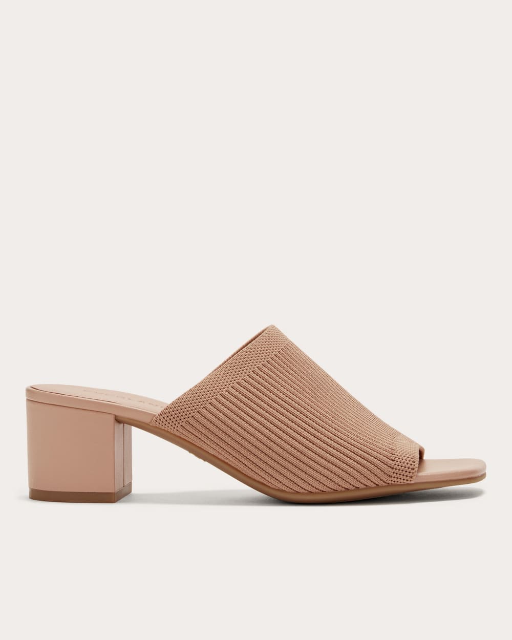 The Glove Mule in ReKnit in Blush Tan — front view