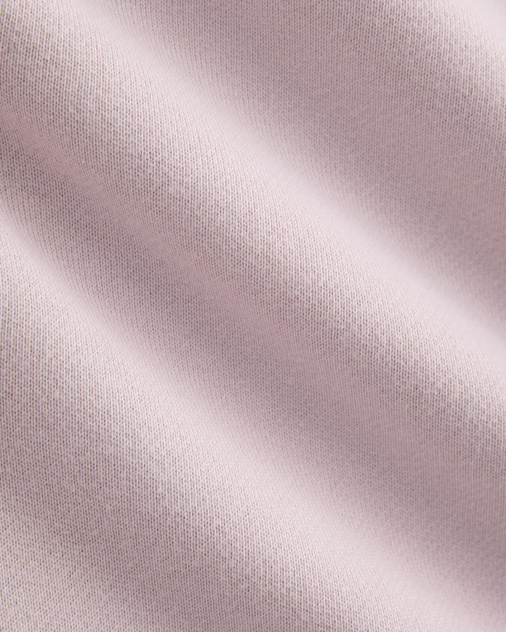 Lightweight Terry Oversized Tee in Burnished Lilac — detail view