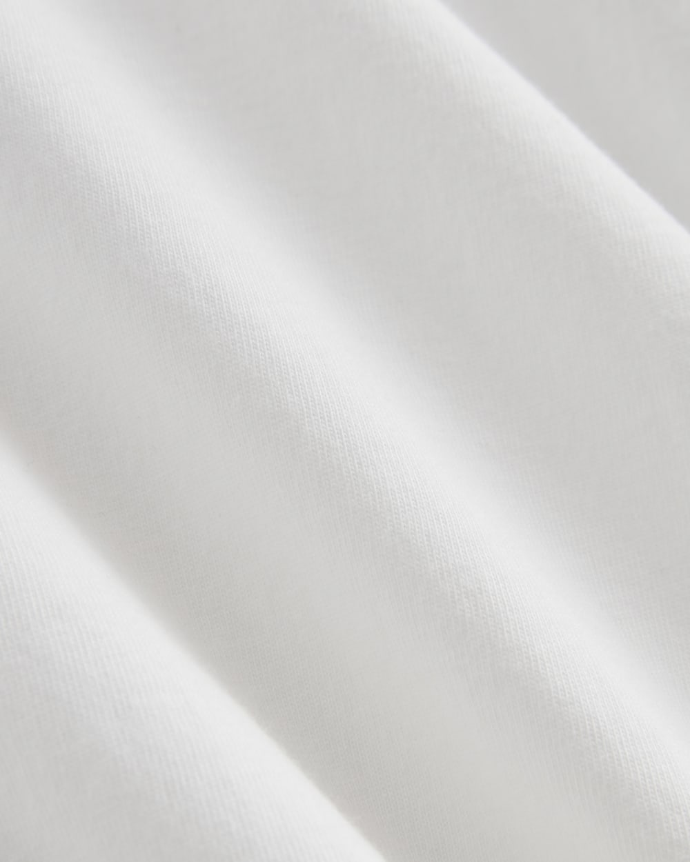 The Box-Cut Tee in Essential Cotton in White — detail view