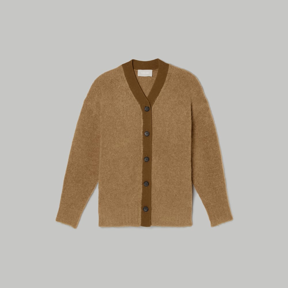 The SuperFuzz Alpaca Oversized Cardigan in Dijon — alternate view