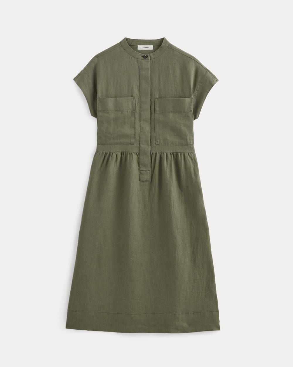 The Craft Dress in Linen in Kalamata — alternate view