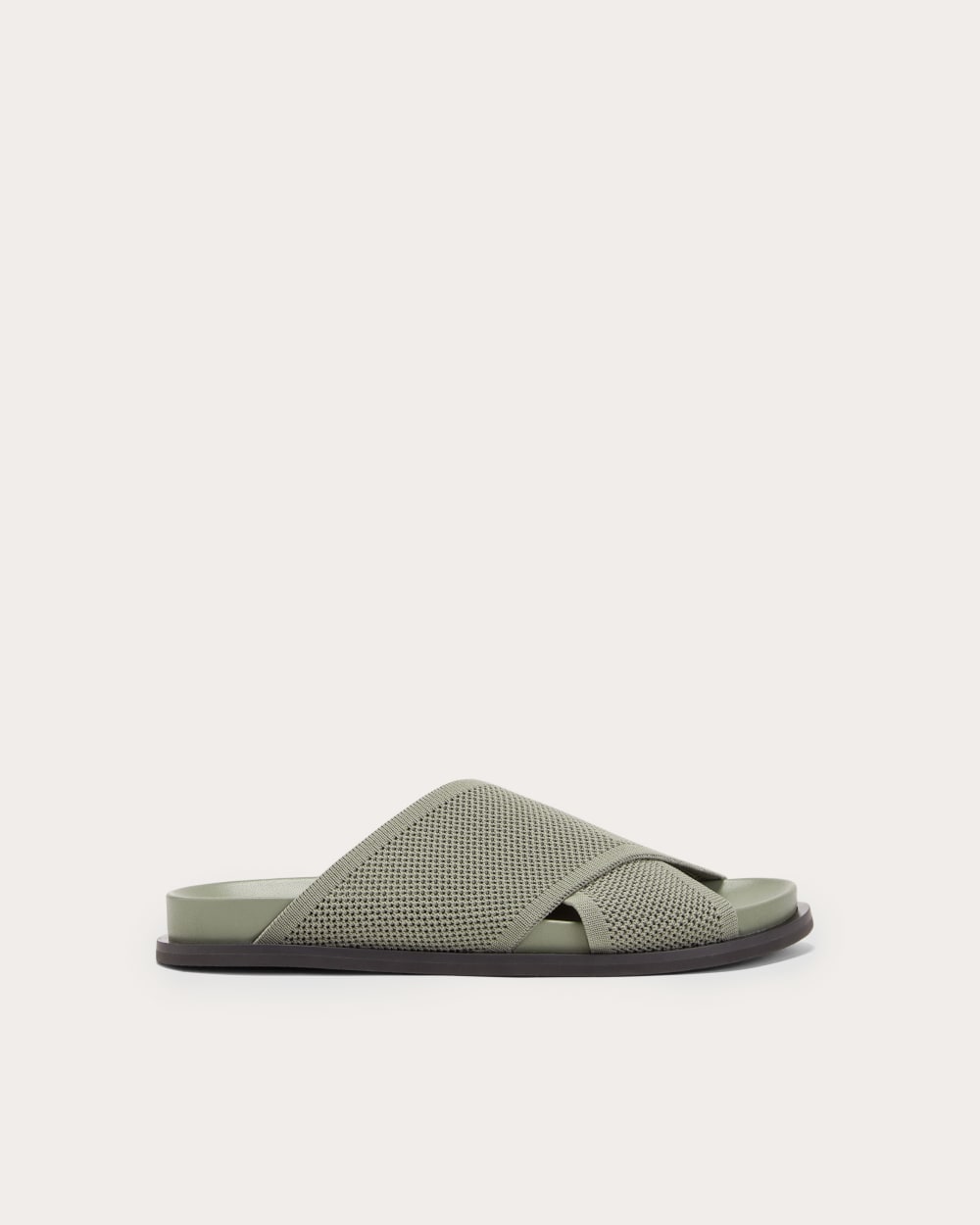 The ReKnit Form Crossover Sandal in Seagrass — front view