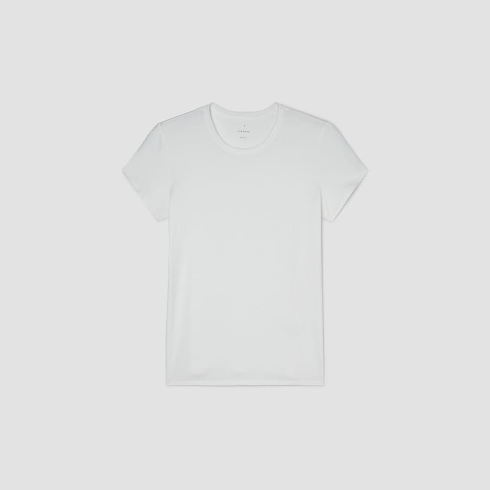 The Relaxed Hemp Tee in White — alternate view