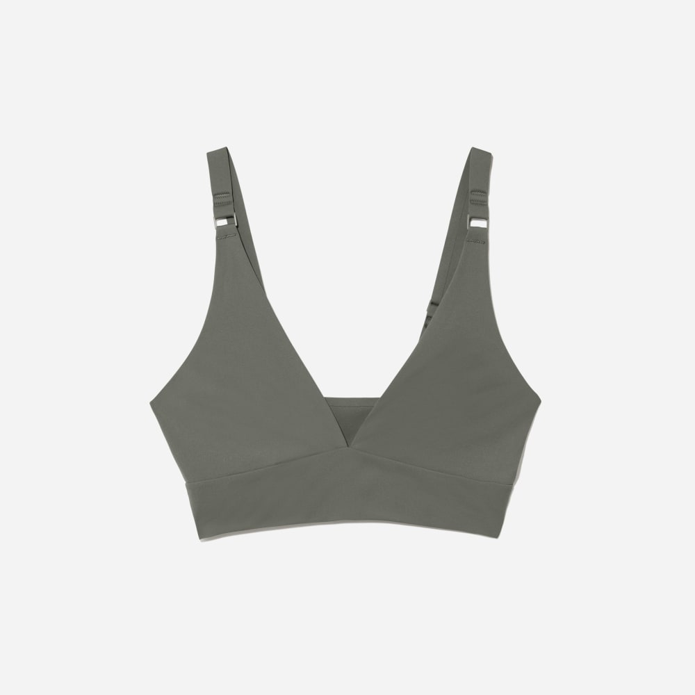 The Invisible Bra in Pewter Green — front view