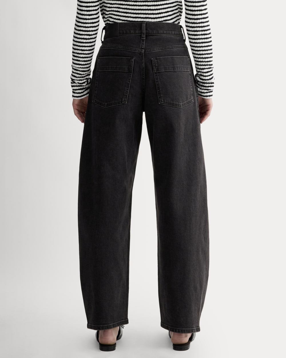 The Way-High® Twist Curve Jean in Washed Black — detail view