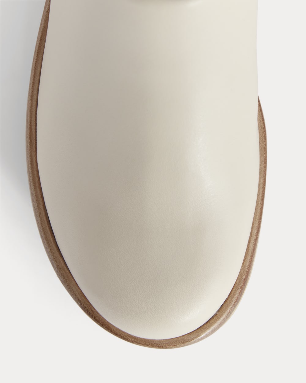 The Wooden Puffa Clog in Canvas — detail view