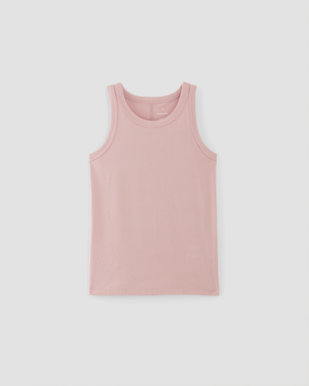 The Tank in Essential Cotton in Rose Pink — alternate view