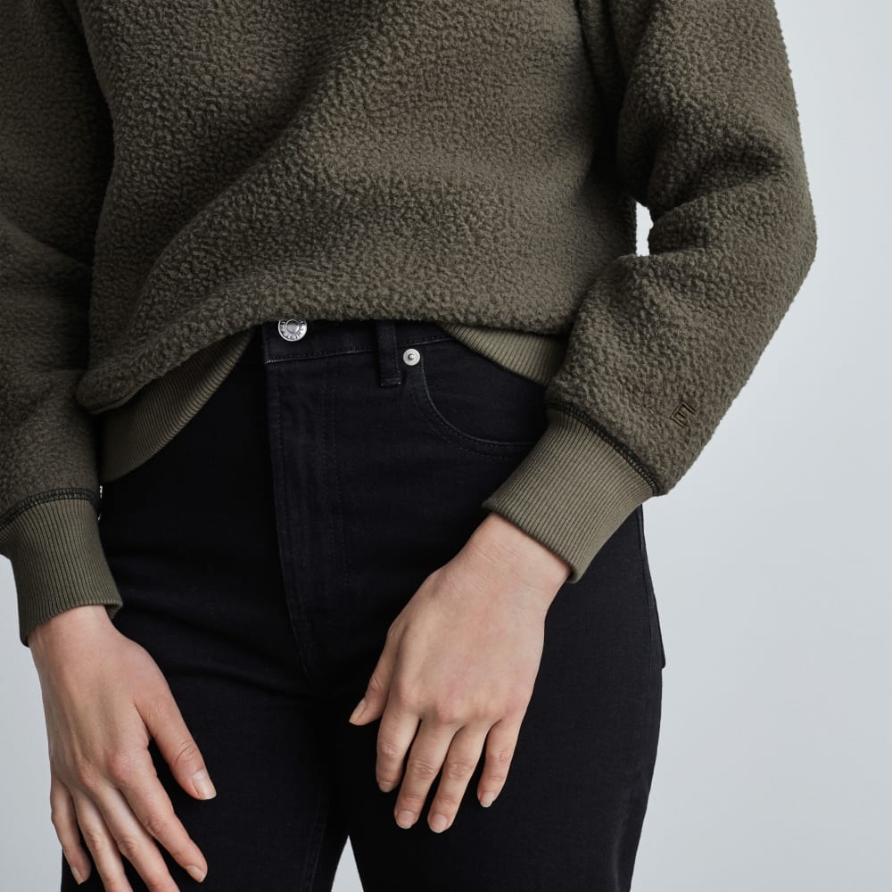The ReNew Fleece Raglan Sweatshirt in Kalamata — alternate view