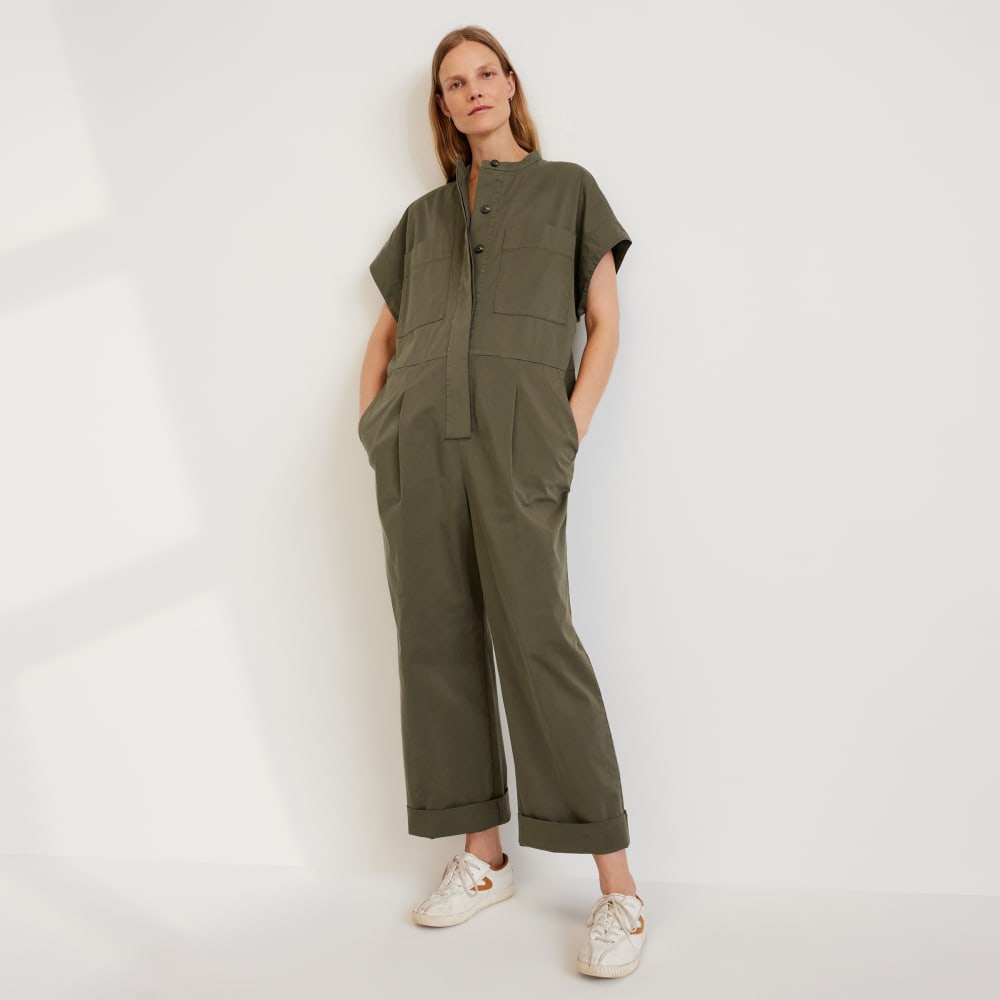 The Easy Workwear Jumpsuit in Kalamata — front view
