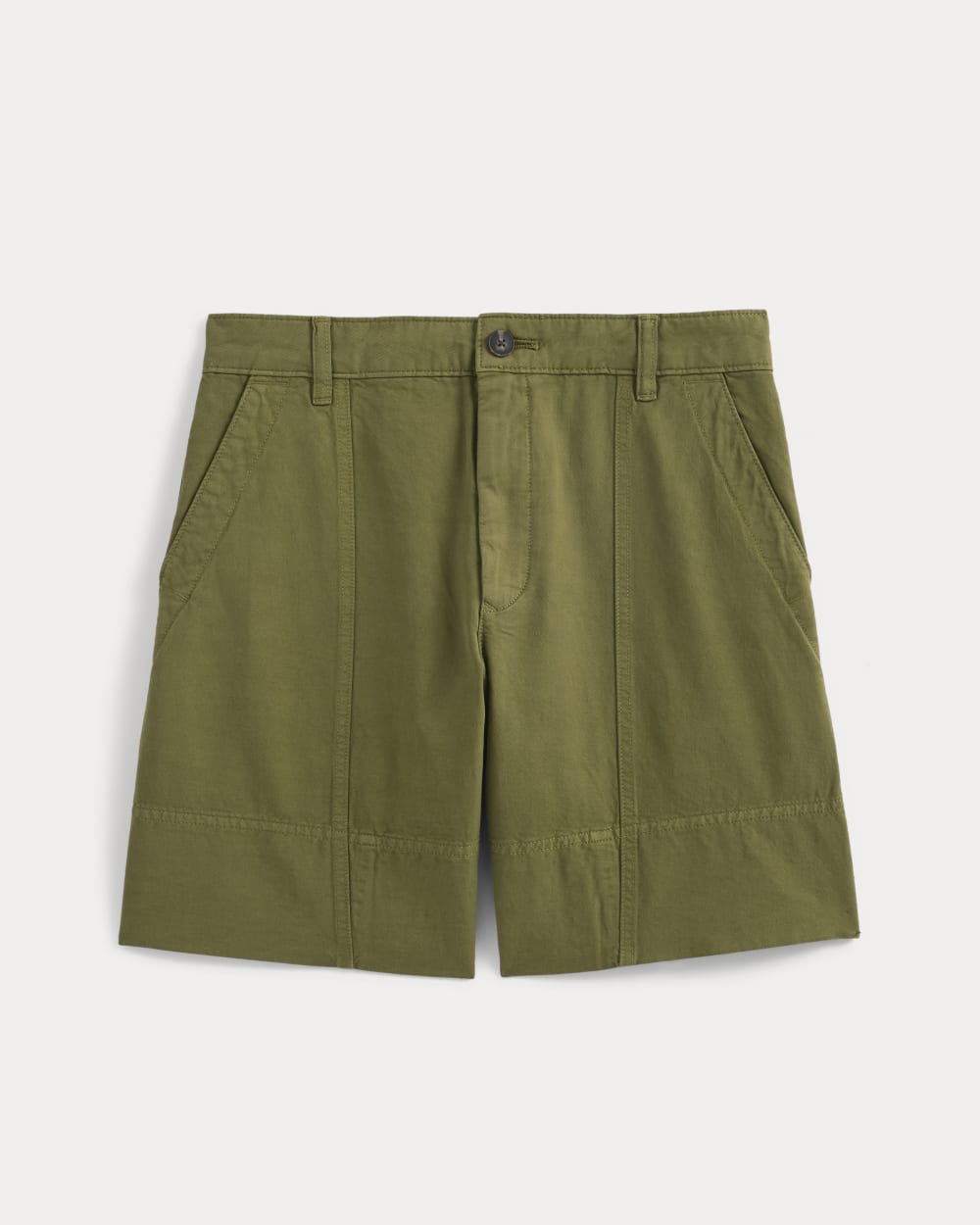 Seamed Everywhere Short in Mayfly — alternate view